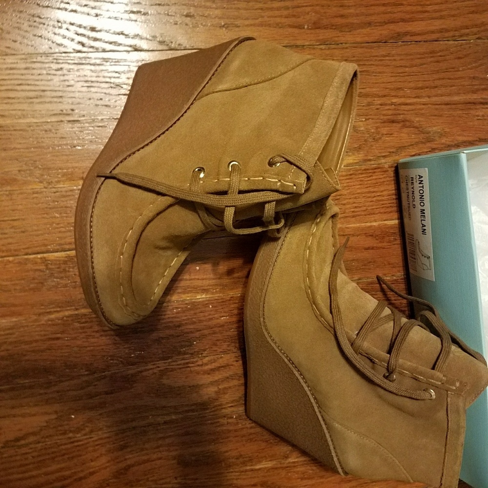 Genuine suede ankle boots